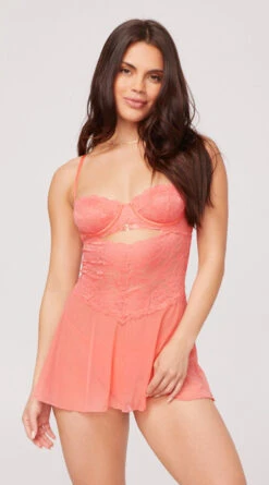 Yandy Sweet As Can Peach Babydoll Set 10 Yandy Sweet As Can Peach Babydoll Set -Lingerie Shop YO 74 11659 PEACH 1028 Yandy PS05032022