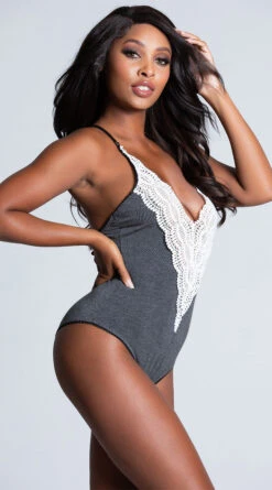 Yandy Crochet Lounge Bodysuit