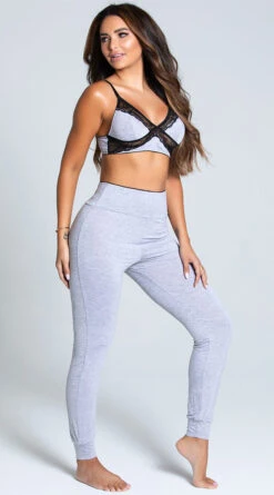 Yandy Why Knit Jogger Set -Lingerie Shop YSM PL YA11219 GREY 5 PS08112020