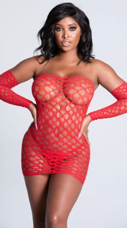 Naughty Nights Tube Chemise Set 18 Naughty Nights Tube Chemise Set -Lingerie Shop YT 818JT173 RED 2 PS01182021