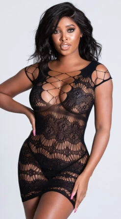 Darling I'm Home Chemise -Lingerie Shop YT 818JT223 BLACK 1 PS01182021 2